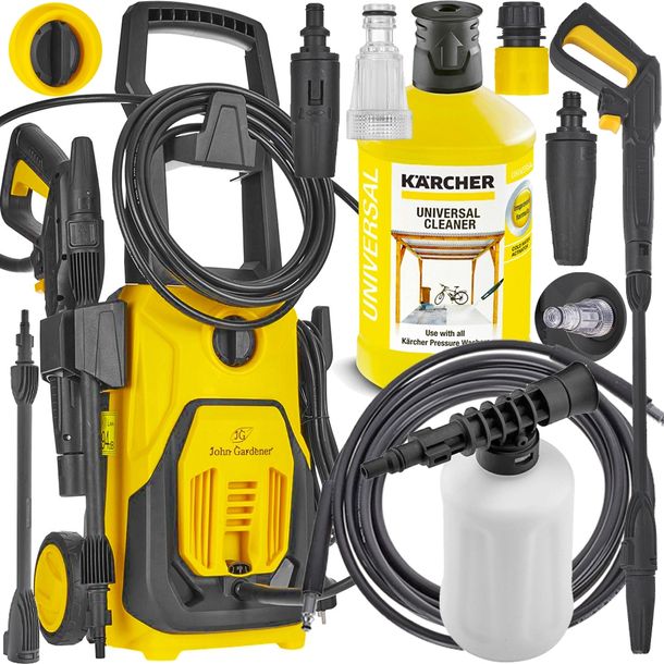 MYJKA CIŚNIENIOWA 1800W TURBO 230 BAR MOCNA ALUMINIOWA POMPA + PŁYN KARCHER