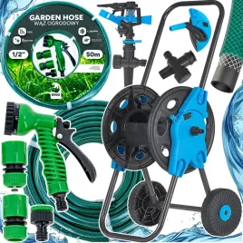 waz-ogrodowy-na-wozku-50m-pistolet-zraszacz-3x-zlaczki-zwijacz-beben-wozek