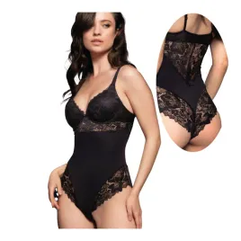body-damskie-czarne-koronkowe-seksowne-z-mikrofibry-modelujace-lormar-80c