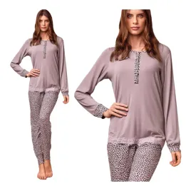pizama-damska-dwuczesciowa-z-dlugim-rekawem-w-panterke-rozowa-lormar-2xl