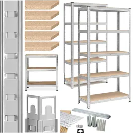 2x-regal-magazynowy-metalowy-garazowy-do-garazu-biura-150x70x30cm-600kg