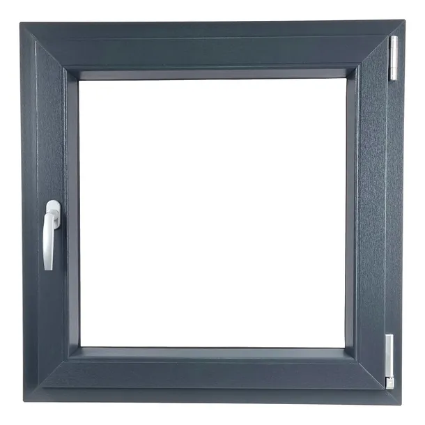 ALUCON OKNO PCV 1165 x 1135 mm /116x113 cm Dwustronny Antracyt Prawe