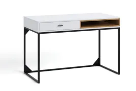 biurko-olier-loftowe-biale-dab-artisan-z-szuflada-i-polka-metalowy-stelaz