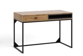 biurko-olier-loftowe-dab-artisan-czarny-z-szuflada-i-polka-metalowy-stelaz