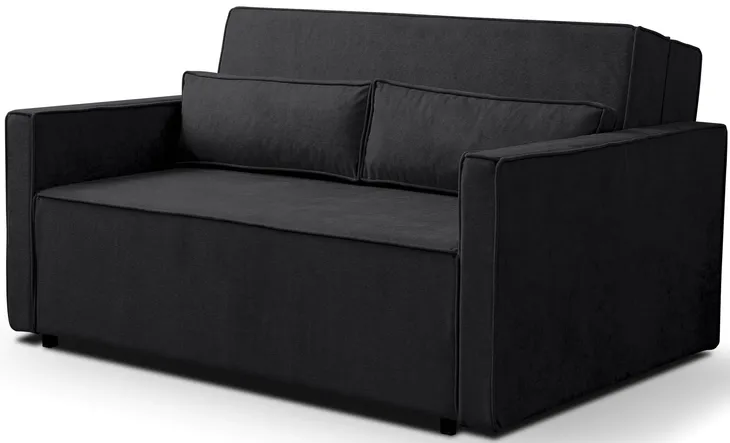 Sofa VESSA amerykanka 2 osobowa funkcja spania rozkładana 200x130 czarna