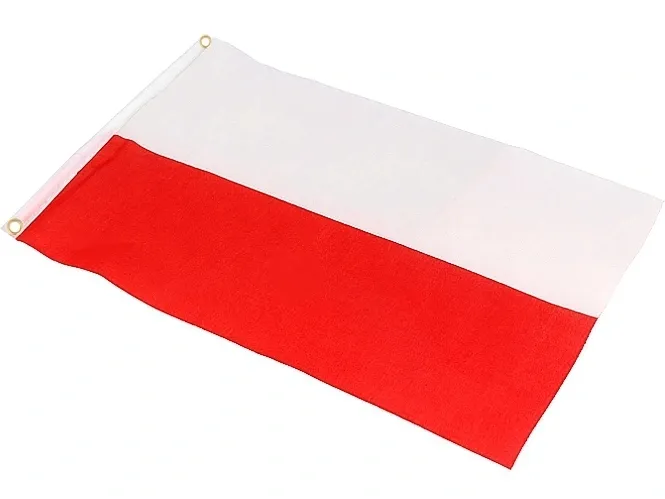 FLAGA NA MASZT POLSKA FLAGI POLSKI 90x60cm OCZKA