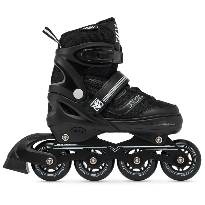 rolki-regulowane-raven-drill-black-34-37-stan-nowy