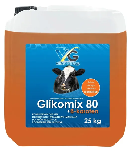 Glikomix 80% 25 kg – energia z betakarotenem dla krów – Vittra Group