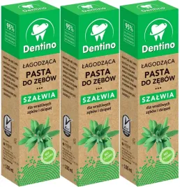 3x-pasta-do-zebow-lagodzaca-z-ekstraktem-z-szalwii-bez-fluoru-dentino-100ml