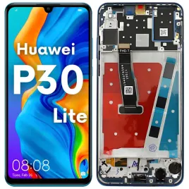 wyswietlacz-do-huawei-p30-lite-lcd-mar-lx1a-ekran-niebieski-ramka
