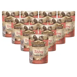 carnilove-cat-pouch-turkeyandvalerian-10-x-85g