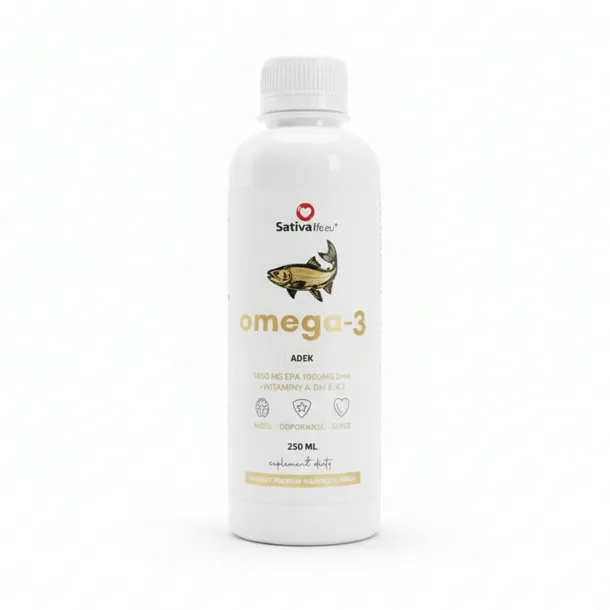OMEGA 3 1650 mg EPA 1100 mg DHA ADEK Płyn 250ml MOCNA Dawka na Serce Mózg