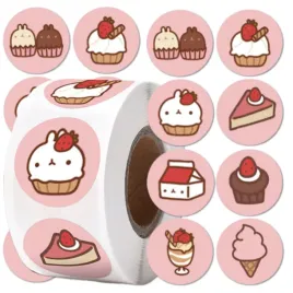 naklejki-ciastka-kawaii-na-rolce-dla-dzieci-zestaw-500-sztuk-kolorowe