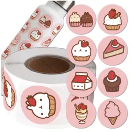 naklejki-ciastka-kawaii-na-rolce-dla-dzieci-zestaw-500-sztuk-kolorowe
