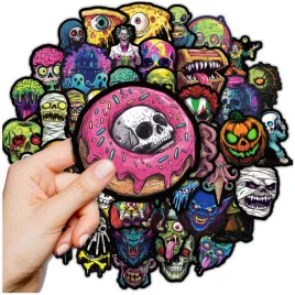 naklejki-halloween-zestaw-50szt-potwory-czaszki-mix-naklejek-dekoracje-diy