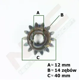 zebatka-napedu-r-14-zebow-na-1-klin-ls40-139-br-ls1210-ls2040