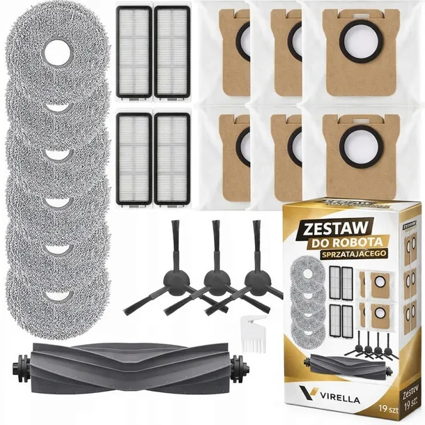Zestaw Akcesoriów do Dreame L20 Ultra / X20 - Filtry, Worki, Szczotki, Mopy