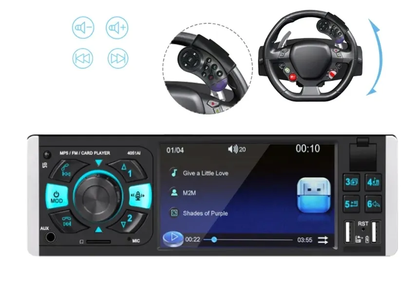 radio-samochodowe-1din-41-bluetooth-usb-aux-sd-mirror-link-pilot