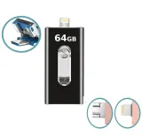 pendrive-64gb-3w1-usb-3-0-iphone-lightning-android-micro-usb-czarny-metal-stan-nowy