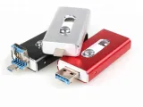 pendrive-64gb-3w1-usb-3-0-iphone-lightning-android-micro-usb-czarny-metal-stan-nowy-kolor-srebrny