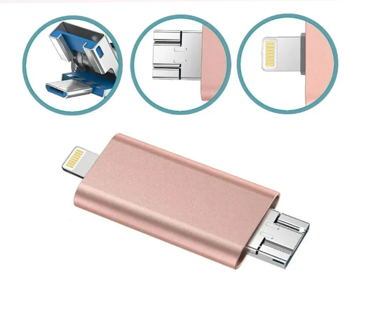 pendrive-128gb-3w1-usb-3-0-iphone-lightning-android-micro-usb-otg-rozowy-stan-nowy-interfejs-usb-3-0-lightning