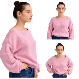 sweter-damski-rozowy-oversize-miekki-elegancki-klasyczny-captain-mike