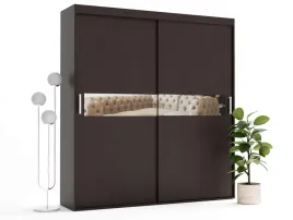 szafa-przesuwna-dwudrzwiowa-z-lustrem-wega-200x255-na-wymiar-4-polki