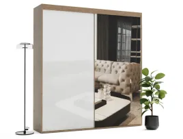 szafa-przesuwna-z-lustrem-i-lacobelem-alkes-190x245-na-wymiar-4-polki