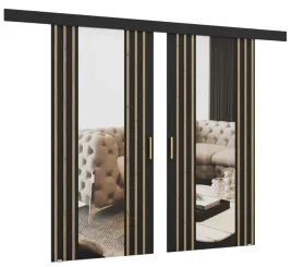 drzwi-przesuwne-dwuskrzydlowe-nascienne-z-lamelami-i-lustrem-mono-252x265