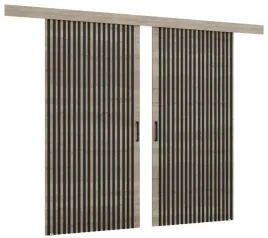 drzwi-przesuwne-dwuskrzydlowe-nascienne-z-lamelami-prima-152x255-na-wymiar