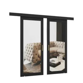 drzwi-przesuwne-dwuskrzydlowe-nascienne-z-lustrem-moza-212x245-na-wymiar