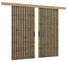 drzwi-przesuwne-dwuskrzydlowe-nascienne-z-lamelami-aroma-132x225-na-wymiar