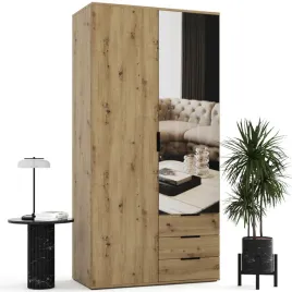 szafa-uchylna-na-wymiar-mobi-80x255-dwudrzwiowa-garderoba-lustro-szuflady