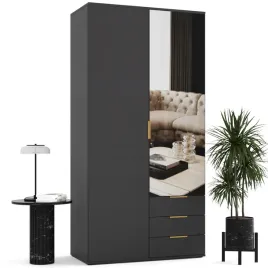 szafa-uchylna-na-wymiar-mobi-100x215-dwudrzwiowa-garderoba-lustro-szuflada