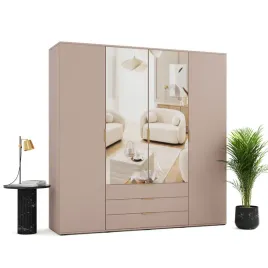 szafa-uchylna-na-wymiar-mobi-220x225-czterodrzwiowa-garderoba-z-lustrem