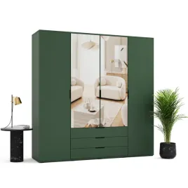 szafa-uchylna-na-wymiar-mobi-220x265-czterodrzwiowa-garderoba-z-lustrem