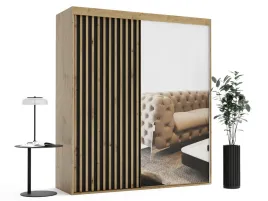 szafa-przesuwna-z-lamelami-i-lustrem-adara-130x235-na-wymiar-4-polki