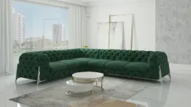 duzy-naroznik-kalifornia-styl-glamour-pikowany-mebel-w-butelkowej-zieleni