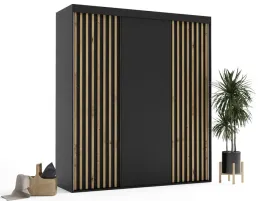 szafa-przesuwna-z-lamelami-tania-200x235-na-wymiar-4-polki