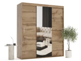 szafa-przesuwna-z-lustrem-monza-200x255-na-wymiar-4-polki