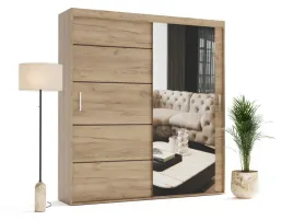 szafa-przesuwna-z-lustrem-miram-210x205-na-wymiar-4-polki