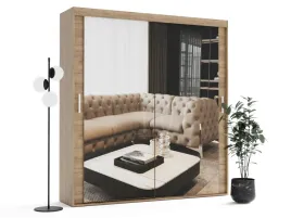 szafa-przesuwna-z-lustrem-dwudrzwiowa-alfa-130x205cm-na-wymiar-4-polki