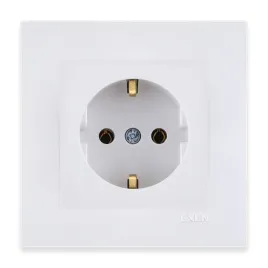 exen-gniazdo-elektryczne-pojedyncze-schuko-z-uziemieniem-biale-ramka-biala
