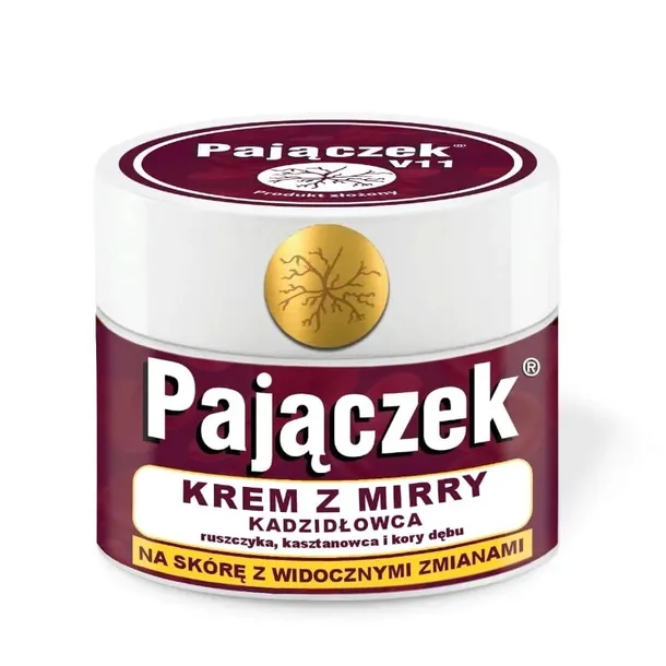 Asepta Pajączek V11 Krem z mirry kadzidłowca 150ml OBRZĘKI Stan zapalny