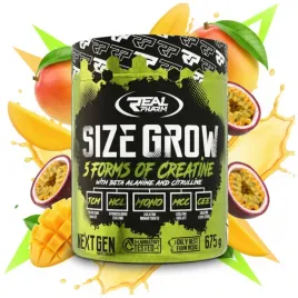 real-pharm-size-grow-675-g-mango-marakuja-hcl-mono-ester-etylowy-kreatyna