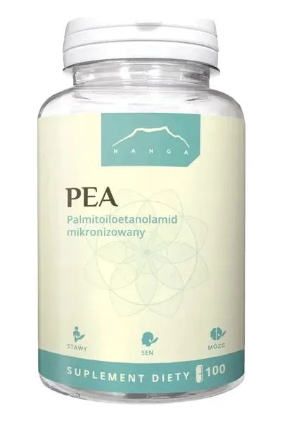 NANGA PEA Palmitoiloetanoloamid 400 mg 100 kaps MÓZG Stany zapalne NASTRÓJ