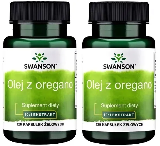 2x SWANSON OLEJ OREGANO olejek KONCENTRAT 10:1 120 kaps ODPORNOŚĆ Trawienie
