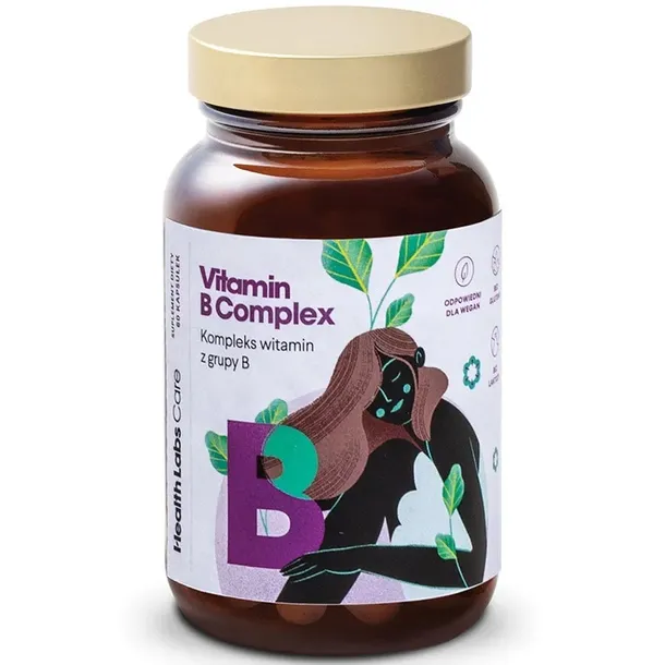 Health Labs Care Vitamin B Complex 60 kapsułek Układ Nerwowy ZMĘCZENIE