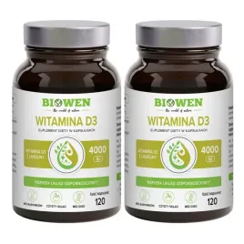 2x-biowen-witamina-d3-4000-iu-z-lanoliny-120-kaps-odpornosc-kosci-miesnie