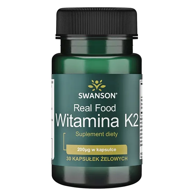 SWANSON WITAMINA K2 200 MK-7 NATTO serce KOŚCI K2 30 kapsułek STAWY